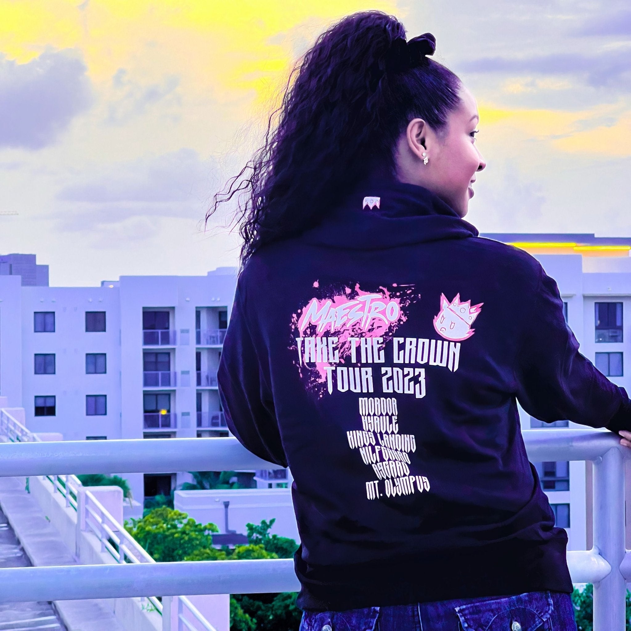 Throwback Scene Zip Hoodie w/ Thumb Holes - Maestro Society