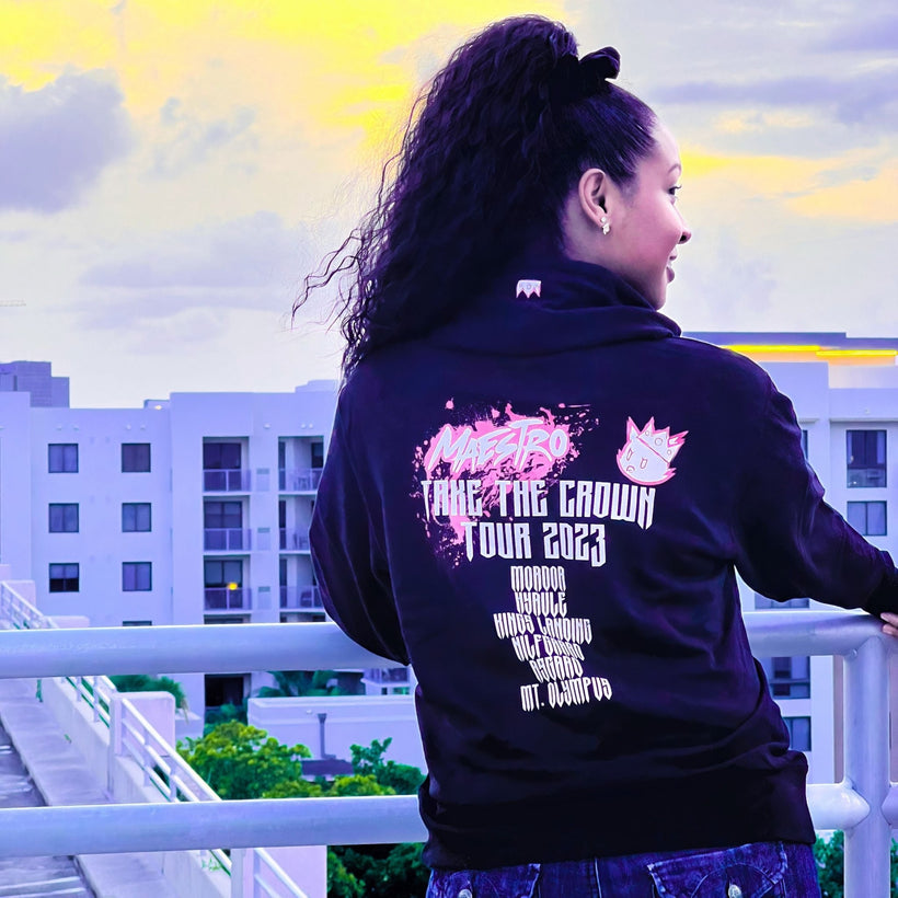 Throwback Scene Zip Hoodie w/ Thumb Holes