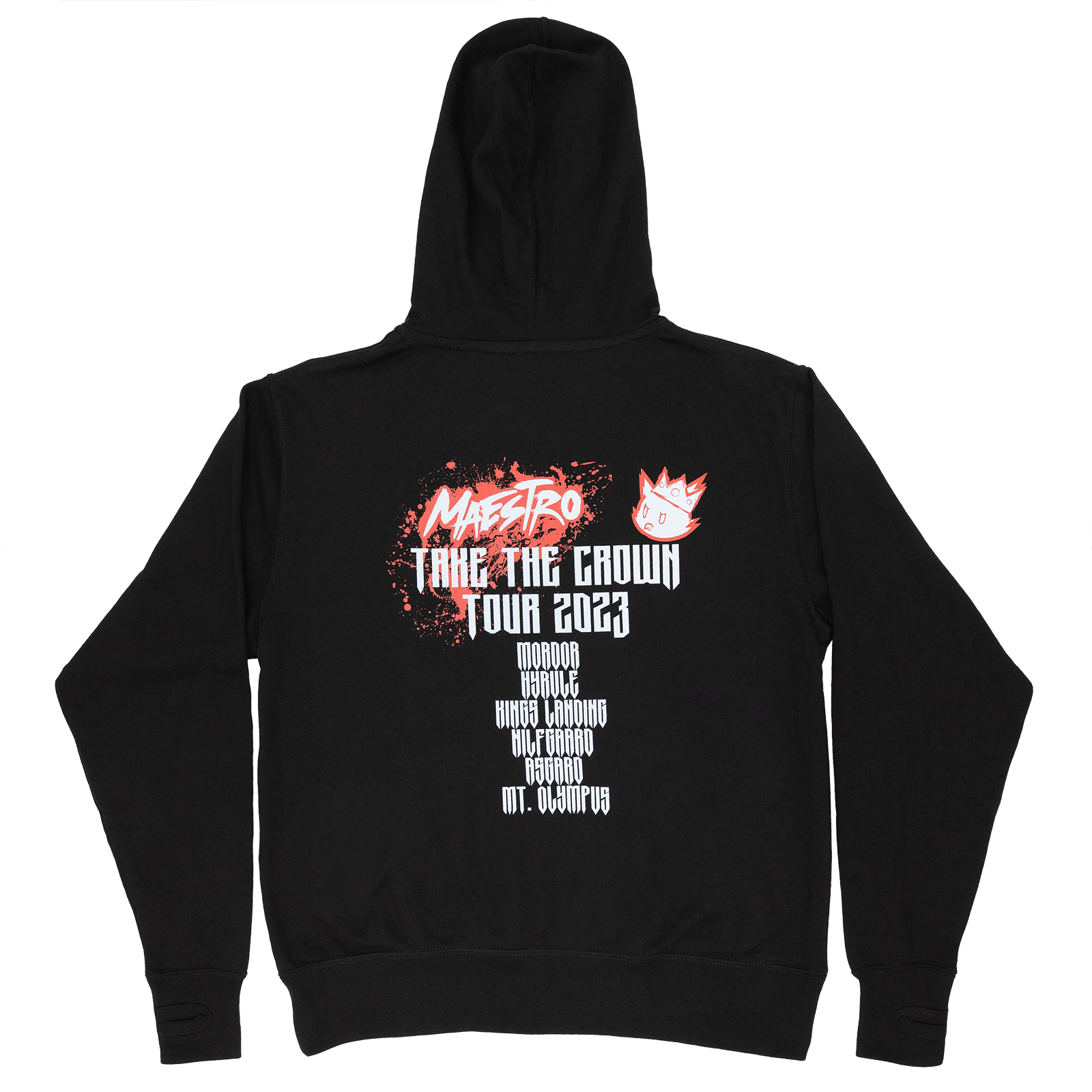 Throwback Scene Zip Hoodie w/ Thumb Holes - Maestro Society