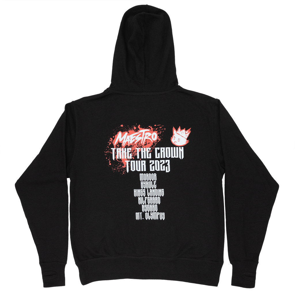 Throwback Scene Zip Hoodie w/ Thumb Holes - Maestro Society