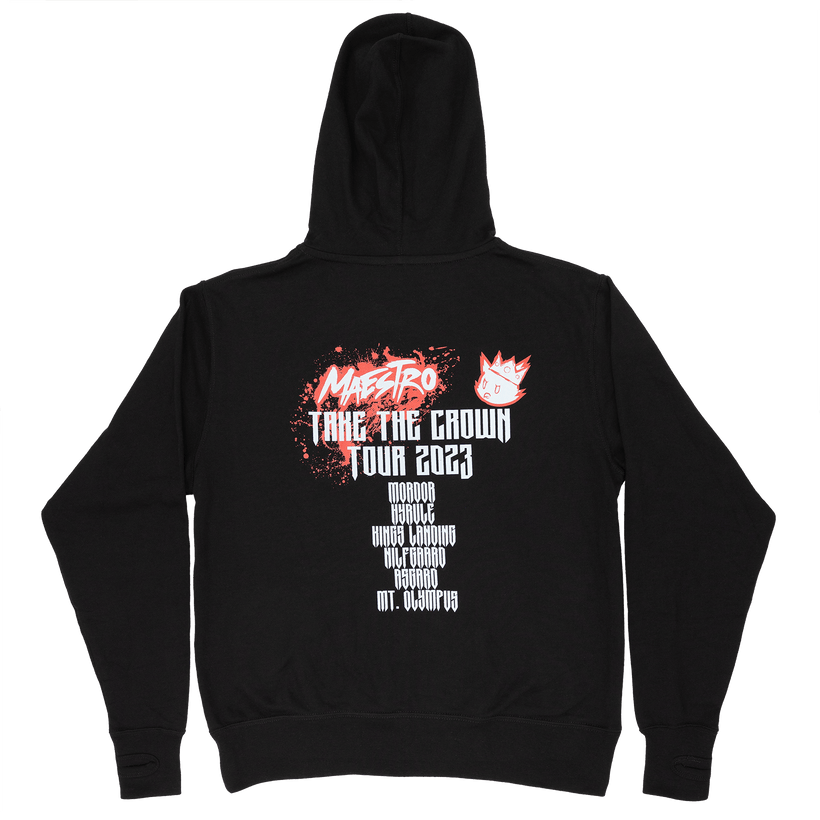 Throwback Scene Zip Hoodie w/ Thumb Holes